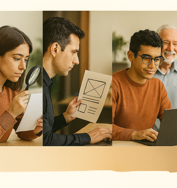 4 people researching web and then executing the development and deployment.